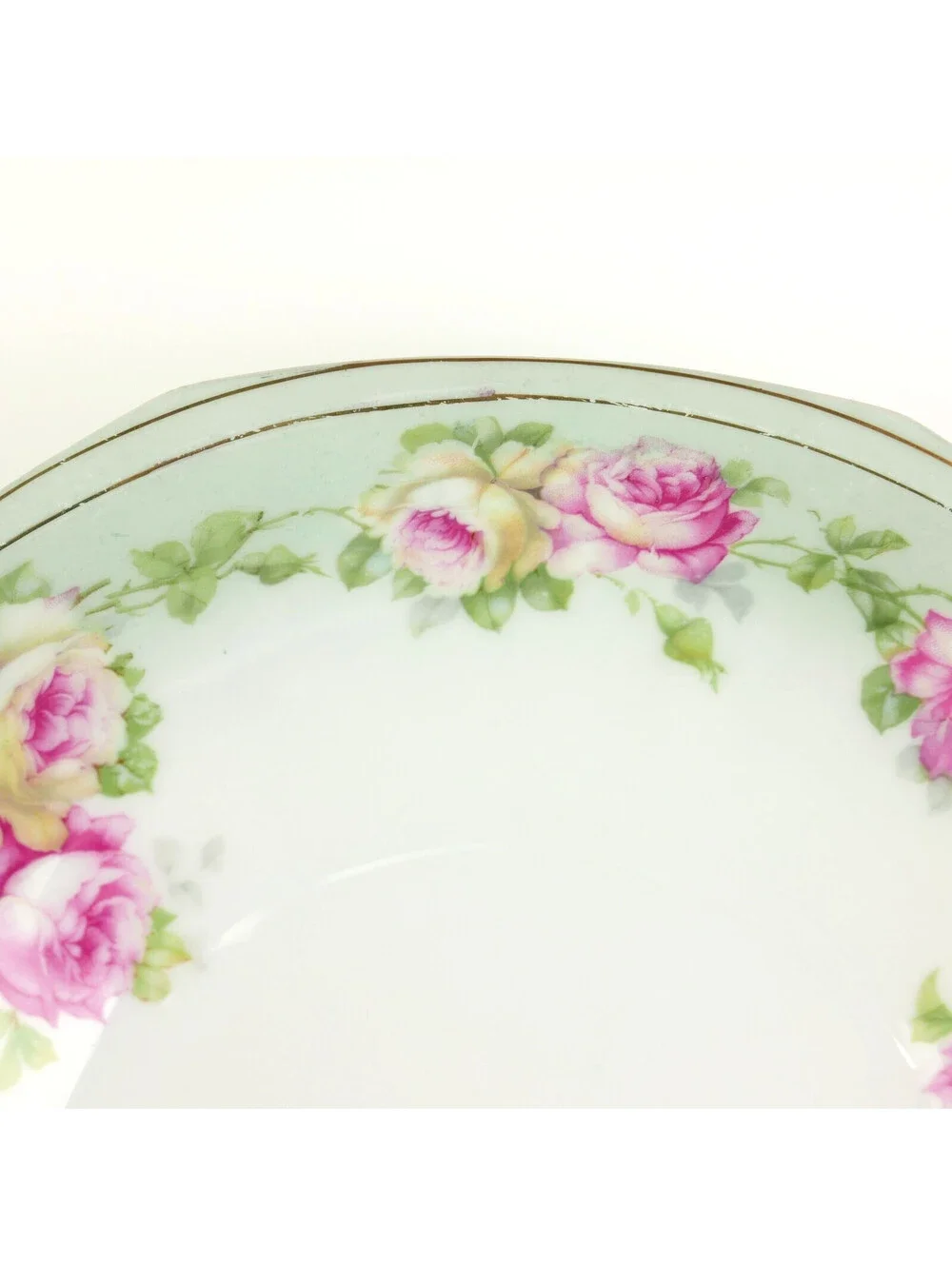 Antique MZ Austria Porcelain Serving Bowl 9.75